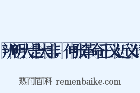 辨明大是大非，伸张革命正义近义词是什么意思的图片